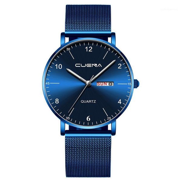 wristwatches cuena men's stainless steel magnetic net with calendar simple casual quartz watch 2021 men military dial quartz&50, Slivery;brown
wristwatches cuena men's stainless steel magnetic net with calendar simple casual quartz watch 2021 men military dial quartz&50, Slivery;brown