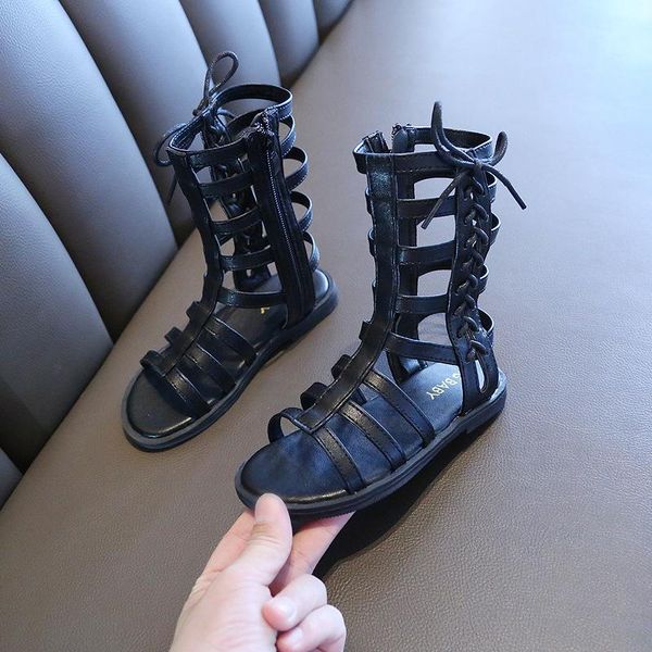 girls rome sandals 2021 summer children high tube shoes fashion kids princess bowknot e502, Black;red
girls rome sandals 2021 summer children high tube shoes fashion kids princess bowknot e502, Black;red
