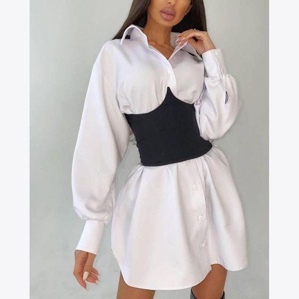 casual dresses floy fashion turn down collar women elegant slim collected waisted dress lantern sleeve mini ladies, Black;gray
casual dresses floy fashion turn down collar women elegant slim collected waisted dress lantern sleeve mini ladies, Black;gray