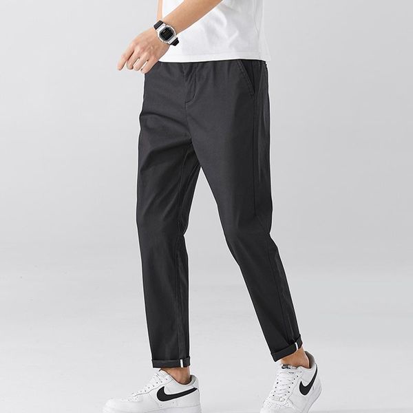 men's pants casual breathable cotton regular fit trousers crease resistant male classic style, Black
men's pants casual breathable cotton regular fit trousers crease resistant male classic style, Black