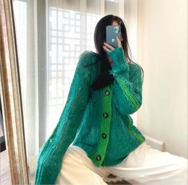 women's v-neck sweater new green temperament cardigan loose knit long-sleeved coat jacket #2434, White;black
women's v-neck sweater new green temperament cardigan loose knit long-sleeved coat jacket #2434, White;black