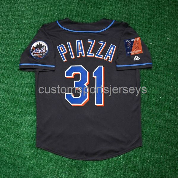 men women youth embroidery mike piazza 2004 shea 40th alt black jersey all sizes
men women youth embroidery mike piazza 2004 shea 40th alt black jersey all sizes