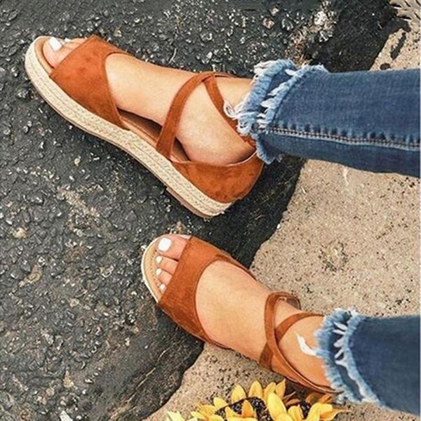 summer flat sandals women cross band shoes ladies rome style open toe casual rope light bottom, Black
summer flat sandals women cross band shoes ladies rome style open toe casual rope light bottom, Black