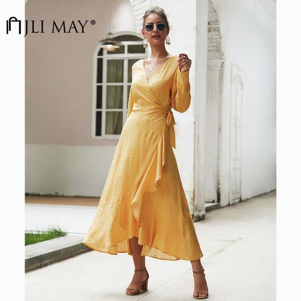 casual dresses jli may women floral print dress bohemian v-neck long sleeve bandage empire a-line autumn slim irregular ruffles maxi, Black;gray
casual dresses jli may women floral print dress bohemian v-neck long sleeve bandage empire a-line autumn slim irregular ruffles maxi, Black;gray