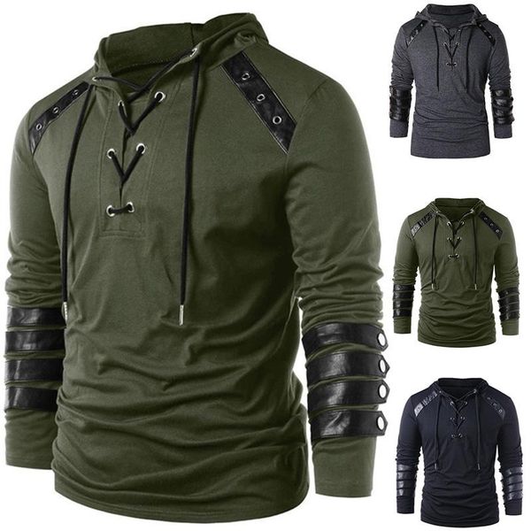 men's hoodies & sweatshirts fashion men full sleeve vintage outerwear pullover sweatshirt sweat capuche homme lace up hooded hoodie men, Black
men's hoodies & sweatshirts fashion men full sleeve vintage outerwear pullover sweatshirt sweat capuche homme lace up hooded hoodie men, Black