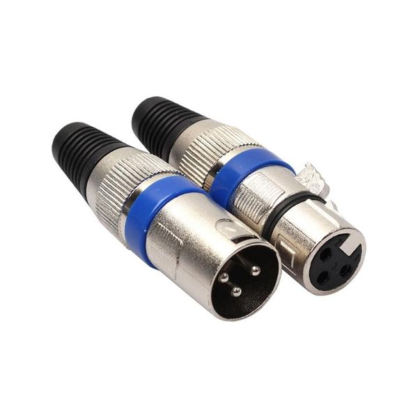 audio cables & connectors 1 pair xlr 3 pin male plug + female jack microphone mic connector adapter
audio cables & connectors 1 pair xlr 3 pin male plug + female jack microphone mic connector adapter
