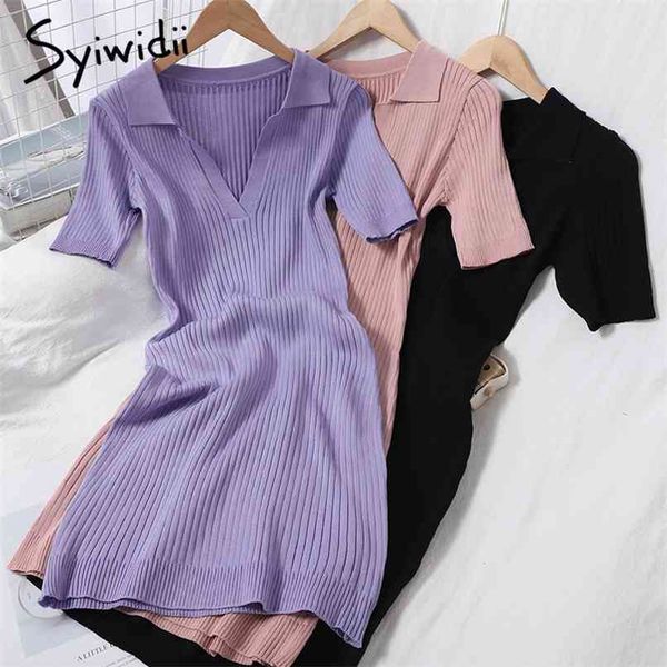 fashion knitted dresses women summer deep v neck korean casual harajuku pullover out wear solid slim midi dress 210607, Black;gray
fashion knitted dresses women summer deep v neck korean casual harajuku pullover out wear solid slim midi dress 210607, Black;gray