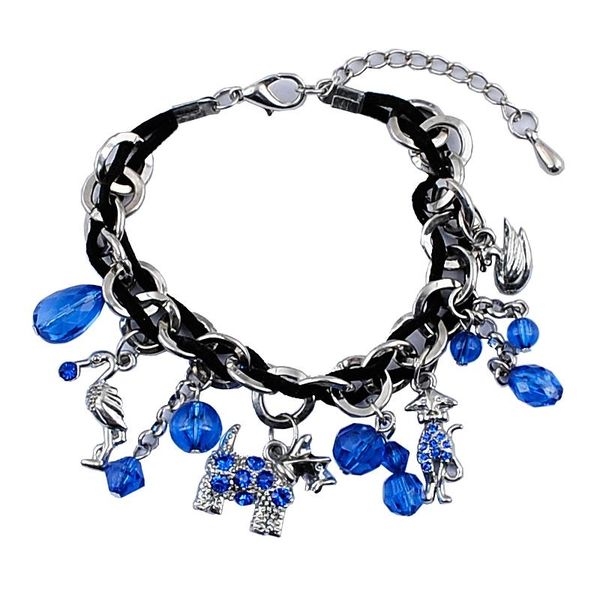 charm bracelets cute animal korean velvet string bracelet accessories chain hanging factory outlets, Golden;silver
charm bracelets cute animal korean velvet string bracelet accessories chain hanging factory outlets, Golden;silver