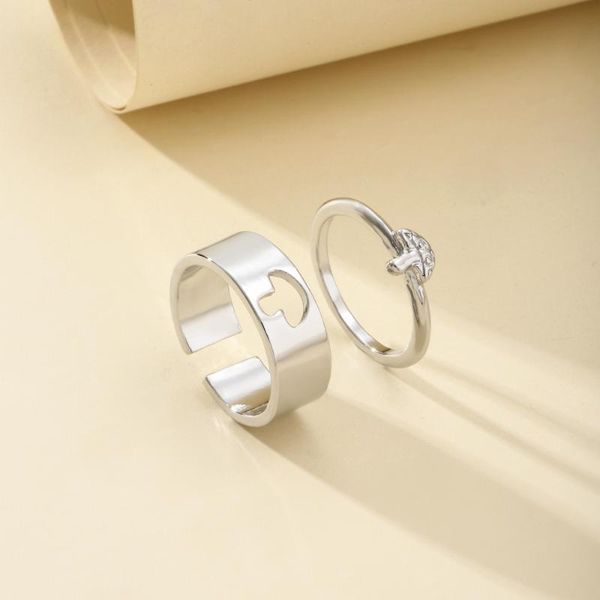 wedding rings couple trend simple retro hollow mushroom finger 2 piece set travel souvenir gift accessories, Slivery;golden
wedding rings couple trend simple retro hollow mushroom finger 2 piece set travel souvenir gift accessories, Slivery;golden