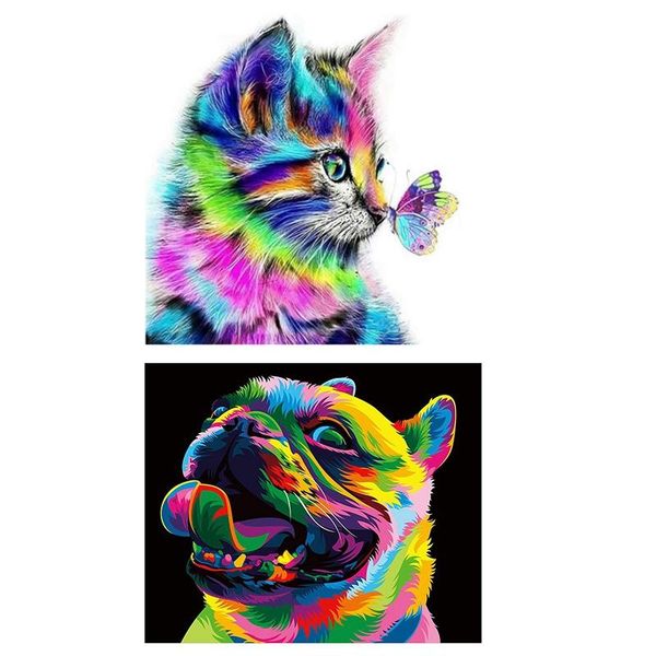 paintings 2set paint by numbers diy acrylic painting kit for kids & adults 40x45cm kitten and butterfly cute dog
paintings 2set paint by numbers diy acrylic painting kit for kids & adults 40x45cm kitten and butterfly cute dog
