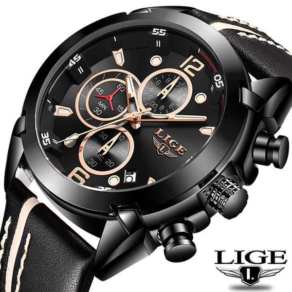 wristwatches lige men watch chronograph quartz sport watches military army male wristwatch clock relogio masculino, Slivery;brown
wristwatches lige men watch chronograph quartz sport watches military army male wristwatch clock relogio masculino, Slivery;brown