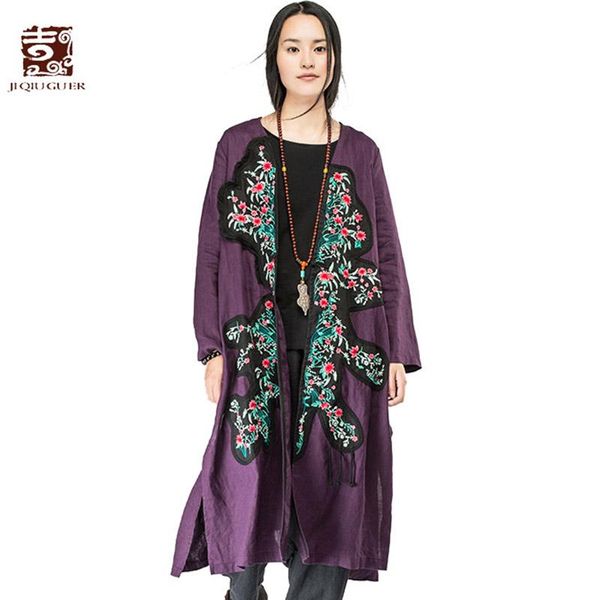 women's trench coats jiqiuguer women embroidery patch long linen coat vintage plus size v-neck loose casual autumn lady thin cardigan g, Tan;black
women's trench coats jiqiuguer women embroidery patch long linen coat vintage plus size v-neck loose casual autumn lady thin cardigan g, Tan;black