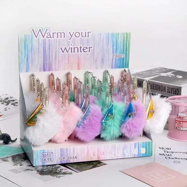 gel pens 24pcs creative stationery student pen plush wallet laser 0.5mmfull needle black ink school supplies office
gel pens 24pcs creative stationery student pen plush wallet laser 0.5mmfull needle black ink school supplies office