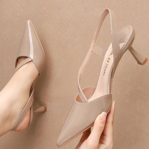 sandals 2021 summer size 34-40 women 6.5cm high heels low green pointed toe lady party valentine slingback shoes, Black
sandals 2021 summer size 34-40 women 6.5cm high heels low green pointed toe lady party valentine slingback shoes, Black