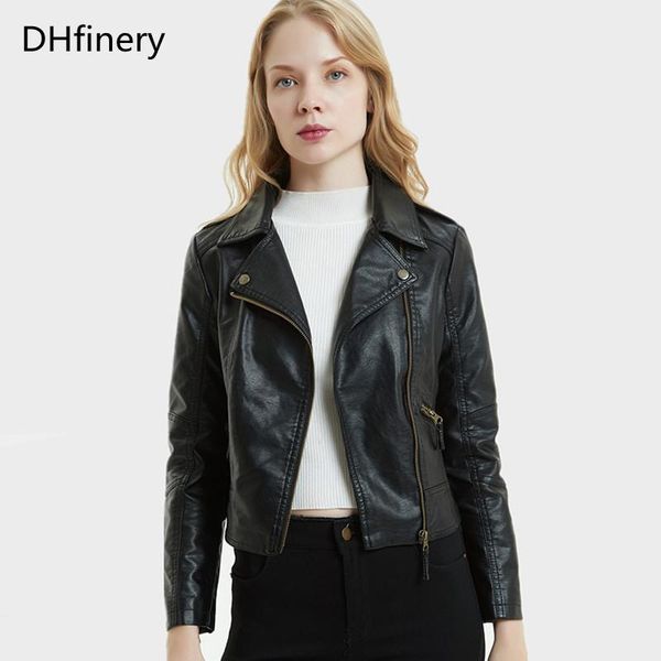 women's leather & faux dhfinery jacket women 2021 spring autumn short slim pu lapel motorcycle p-2, Black
women's leather & faux dhfinery jacket women 2021 spring autumn short slim pu lapel motorcycle p-2, Black