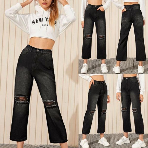 women's pants & capris 2021 high waist flare ripped for women skinny black wide leg female plus size ladies denim chic, Black;white
women's pants & capris 2021 high waist flare ripped for women skinny black wide leg female plus size ladies denim chic, Black;white