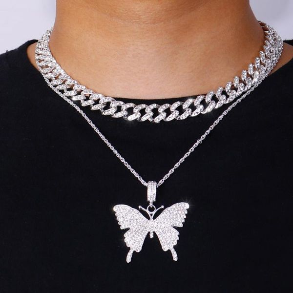 pendant necklaces stonefans statement big butterfly necklace choker for women hip hop cuban chain rhinestone collar punk jewelry, Silver
pendant necklaces stonefans statement big butterfly necklace choker for women hip hop cuban chain rhinestone collar punk jewelry, Silver