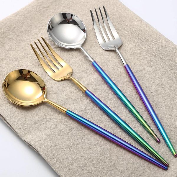 dinnerware sets 24pcs korean royal rainbow golden tableware cutlery set dinner knife spoon fork stainless steel western silver
dinnerware sets 24pcs korean royal rainbow golden tableware cutlery set dinner knife spoon fork stainless steel western silver
