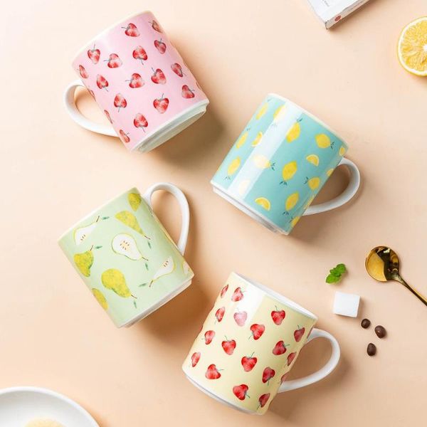 mugs coffee 320ml ceramic strawberry pear milk mug breakfast oats cup creativity couples water
mugs coffee 320ml ceramic strawberry pear milk mug breakfast oats cup creativity couples water