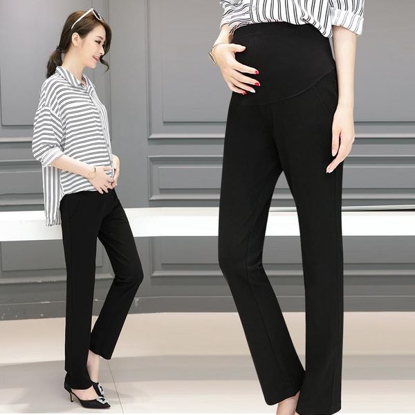 business pregnant women abdomen pants autumn full length trousers for maternity high waist wide leg black pregnancy formal bottoms, White
business pregnant women abdomen pants autumn full length trousers for maternity high waist wide leg black pregnancy formal bottoms, White