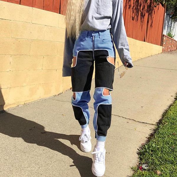 spring and autumn dance matching color pants with small feet for women. women's jeans, Blue
spring and autumn dance matching color pants with small feet for women. women's jeans, Blue
