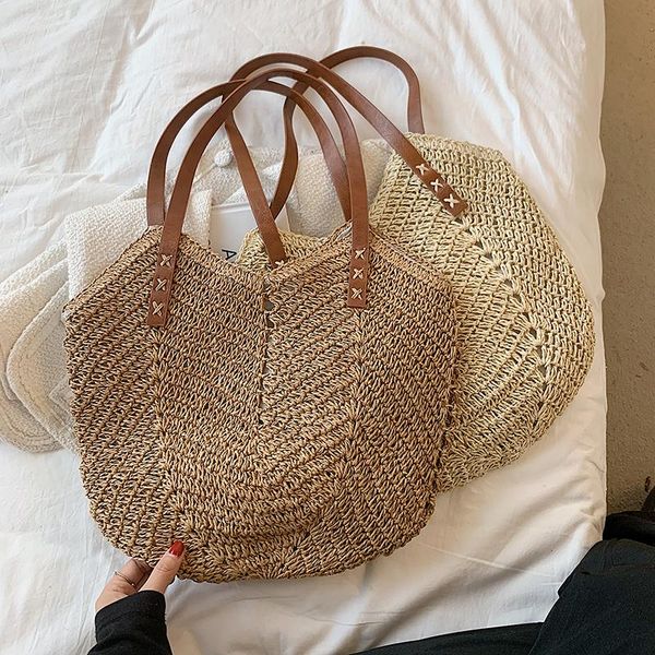 evening bags leftside 2021 summer hand-woven women's big shoulder handbag bohemian rattan straw high capacity shopper weaving beach tot
evening bags leftside 2021 summer hand-woven women's big shoulder handbag bohemian rattan straw high capacity shopper weaving beach tot