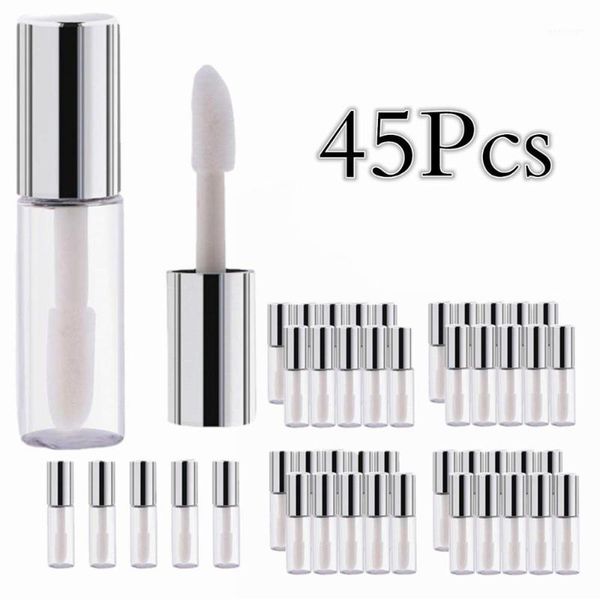 45pcs empty plastic clear lip gloss tubes bottle container silver transparent 1.2ml makeup tool for women
45pcs empty plastic clear lip gloss tubes bottle container silver transparent 1.2ml makeup tool for women