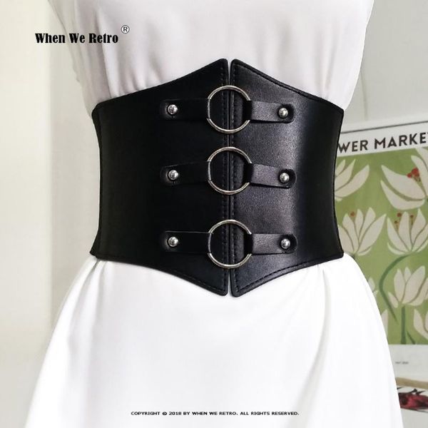belts punk for women waist corset wide pu leather slimming body elastic waistband adjustable ceinture femme vd2606, Black;brown
belts punk for women waist corset wide pu leather slimming body elastic waistband adjustable ceinture femme vd2606, Black;brown