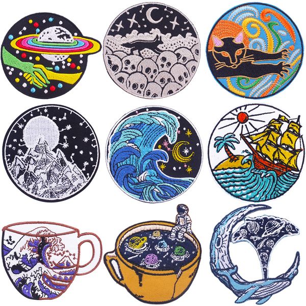 diy iron on patches for clothes cartoon embroidered accessories stripe stickers badge, Black
diy iron on patches for clothes cartoon embroidered accessories stripe stickers badge, Black