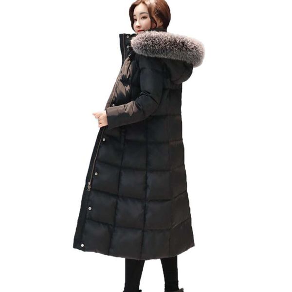 arrival women winter coat fur collar white duck down ets solid hooded long outerwear female warm, Black
arrival women winter coat fur collar white duck down ets solid hooded long outerwear female warm, Black