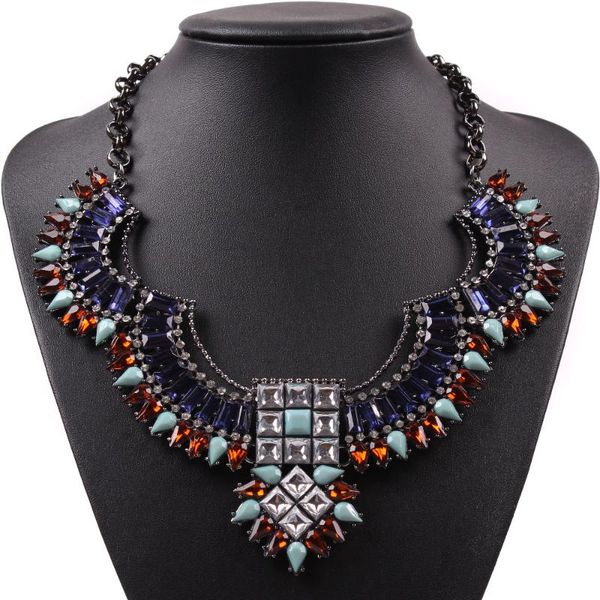 pendant necklaces fashion model black chain crystal necklace for ladies big vintage brand chunky statement women jewelry, Silver
pendant necklaces fashion model black chain crystal necklace for ladies big vintage brand chunky statement women jewelry, Silver