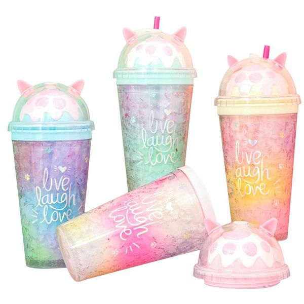 straw cup with cat claw shape bright gradient colors leakproof drinking water bottles cups & saucers
straw cup with cat claw shape bright gradient colors leakproof drinking water bottles cups & saucers