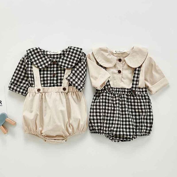 spring lattice baby girl clothes sets born long sleeve blouses + jumpsuit overalls fashion outfits clothing, White
spring lattice baby girl clothes sets born long sleeve blouses + jumpsuit overalls fashion outfits clothing, White