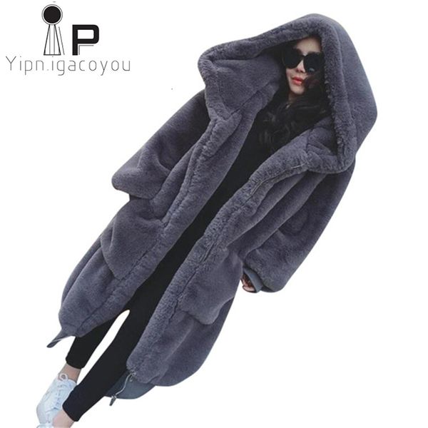 jacket winter long women faux coat beaver rabbit hair thick warm hooded loose elegant female parka plus size fake fur jacket coats, Black;brown
jacket winter long women faux coat beaver rabbit hair thick warm hooded loose elegant female parka plus size fake fur jacket coats, Black;brown