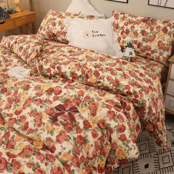 bedding sets cotton all korean style pastoral small floral bed sheet quilt cover ins fresh four-piece set
bedding sets cotton all korean style pastoral small floral bed sheet quilt cover ins fresh four-piece set