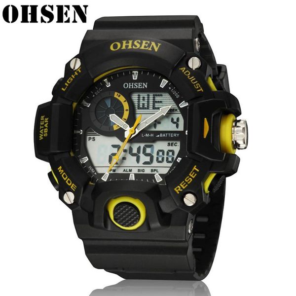 wristwatches mens watches to men rubber sports ohsen men's quartz led digital clock male waterproof military wrist watch, Slivery;brown
wristwatches mens watches to men rubber sports ohsen men's quartz led digital clock male waterproof military wrist watch, Slivery;brown