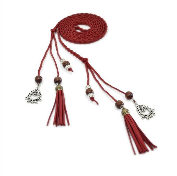 belts chinese braided style woven tassel belt knot decorated waist chain rope, Black;brown
belts chinese braided style woven tassel belt knot decorated waist chain rope, Black;brown