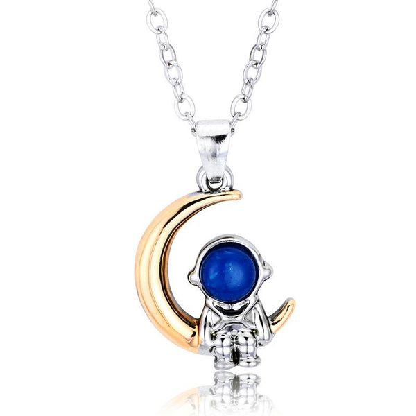 pendant necklaces astronaut couple necklace a pair of men and women collarbone commemorative gift for girlfriend, Silver
pendant necklaces astronaut couple necklace a pair of men and women collarbone commemorative gift for girlfriend, Silver
