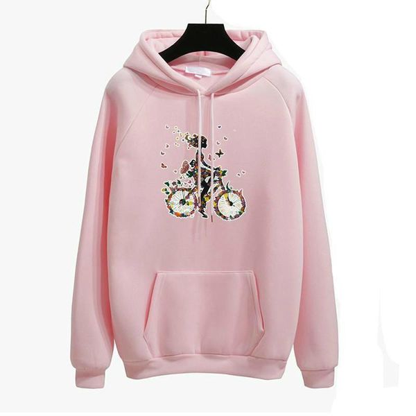 women's hoodies & sweatshirts printed dream bike harajuku fall/winter long sleeve hoodie women solid color pink pullover ladies casual, Black
women's hoodies & sweatshirts printed dream bike harajuku fall/winter long sleeve hoodie women solid color pink pullover ladies casual, Black