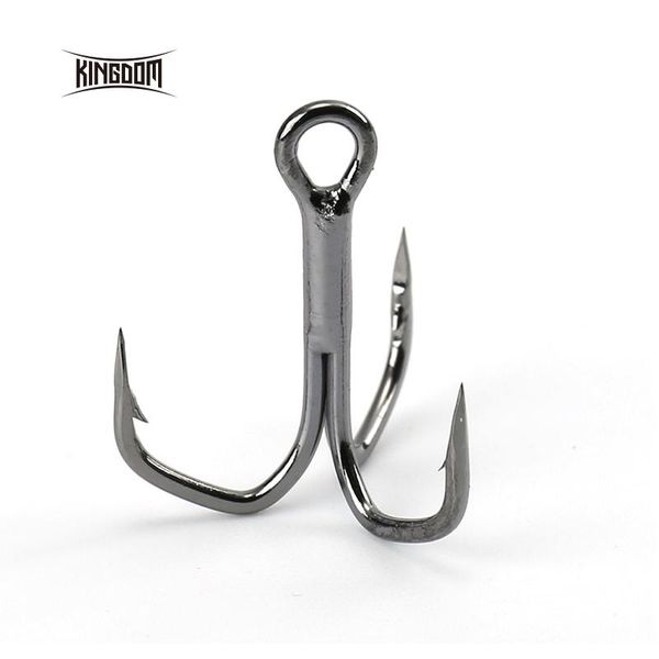 fishing hooks kingdom carbon steel treble sharp strong barb 6# 8# and 10# stiff anti-corrosion durable 5pcs/box model 8573
fishing hooks kingdom carbon steel treble sharp strong barb 6# 8# and 10# stiff anti-corrosion durable 5pcs/box model 8573