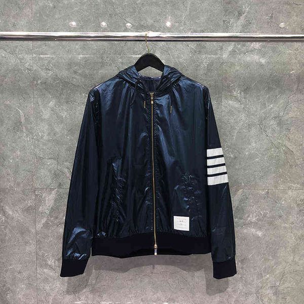 thom tb jacket autunm winter fashion brand sport wrap classic navy sheer ripswaterproof 4-bar white zip-up hooded coats, Black
thom tb jacket autunm winter fashion brand sport wrap classic navy sheer ripswaterproof 4-bar white zip-up hooded coats, Black