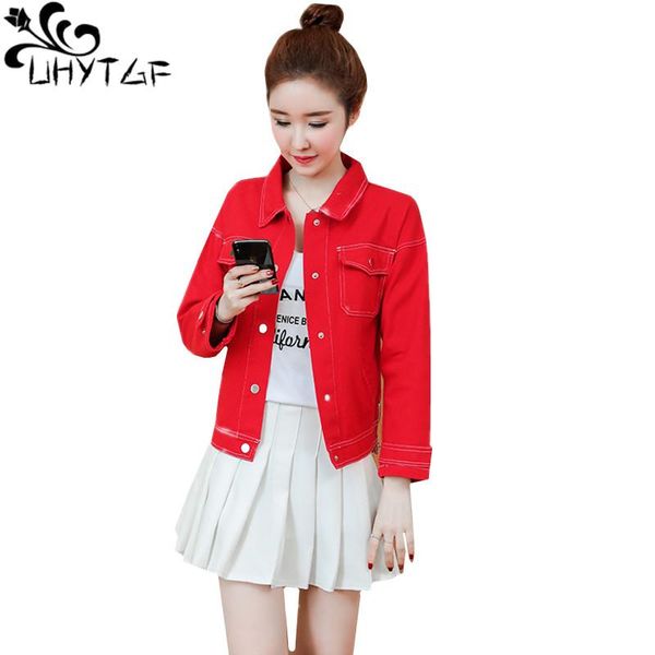 women's jackets uhytgf women spring autumn denim jacket loose casual short coat single-breasted elegant student outerwear campera mujer, Black;brown
women's jackets uhytgf women spring autumn denim jacket loose casual short coat single-breasted elegant student outerwear campera mujer, Black;brown