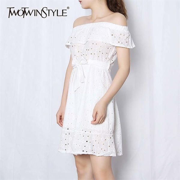 elegant white dress for women slash neck short sleeve high waist hollow out patchwork bowknot dresses female 210520, Black;gray
elegant white dress for women slash neck short sleeve high waist hollow out patchwork bowknot dresses female 210520, Black;gray