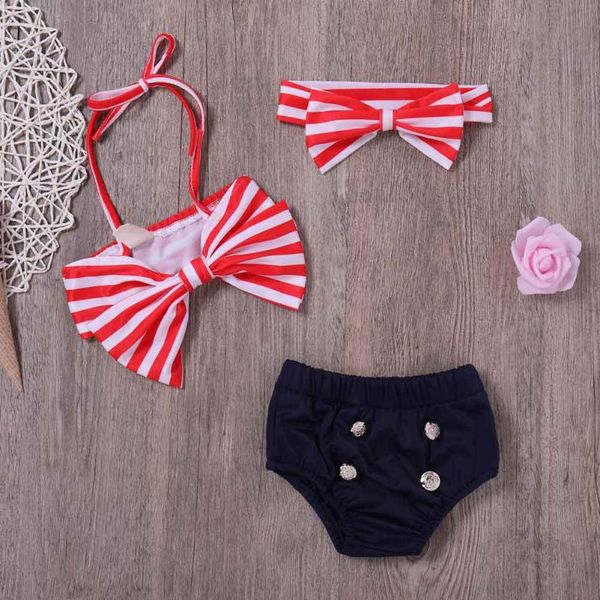 pcs girl bikini set + headband bowknot swimsuit striped halter swimwear kids bathing suit 88 an88 one-pieces, Black
pcs girl bikini set + headband bowknot swimsuit striped halter swimwear kids bathing suit 88 an88 one-pieces, Black