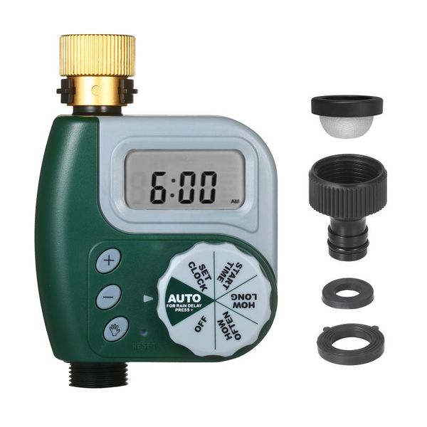 programmable water timer weatherproof lawn faucet hose automatic irrigation controller 1-outlet leakpoof copper connector watering equipment
programmable water timer weatherproof lawn faucet hose automatic irrigation controller 1-outlet leakpoof copper connector watering equipment