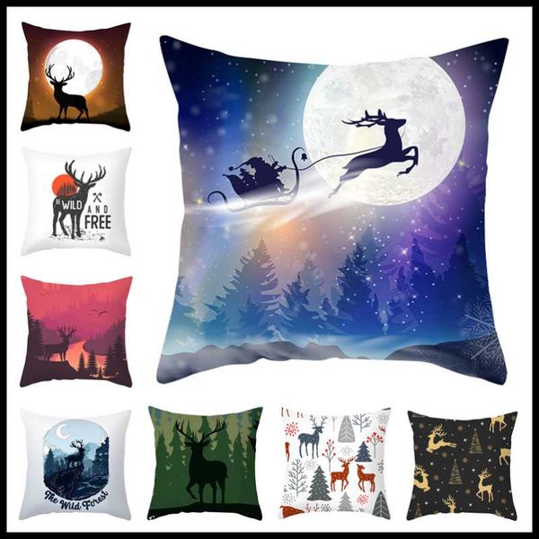 cushion/decorative pillow 18x18inch digital printing deer pillowcase cushion cover polyester peach skin fabric sofa car seat christmas day t
cushion/decorative pillow 18x18inch digital printing deer pillowcase cushion cover polyester peach skin fabric sofa car seat christmas day t