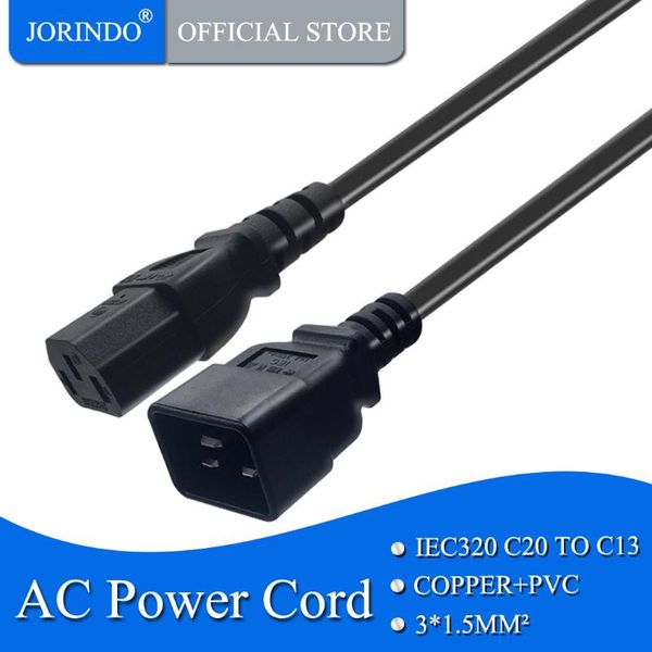 smart power plugs jorindo 1.8m/5.9ft iec320 c20 to c13 ac cord,c13 3 hole pin extension cable,used for pud/ups server,10a/16a
smart power plugs jorindo 1.8m/5.9ft iec320 c20 to c13 ac cord,c13 3 hole pin extension cable,used for pud/ups server,10a/16a