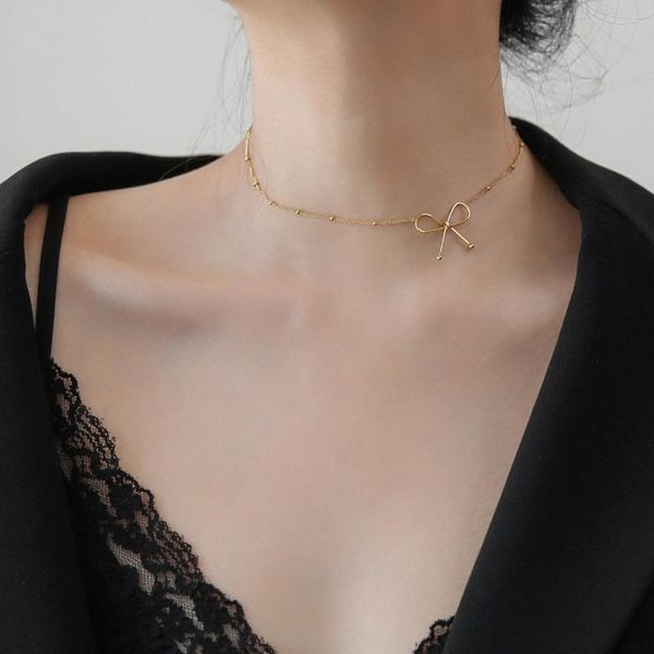 timeless wonder titanium bowknot chains necklace women stainless steel jewelry gothic boho ins trendy kpop japan cute set 7227 chokers, Golden;silver
timeless wonder titanium bowknot chains necklace women stainless steel jewelry gothic boho ins trendy kpop japan cute set 7227 chokers, Golden;silver
