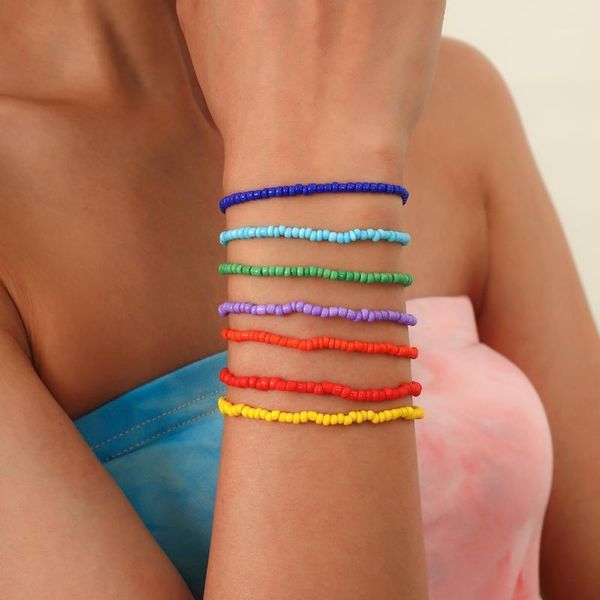 charm bracelets ingesight.z 7pcs/set bohemian colorful seed beads bangles for women girls adjustable elastic rainbow jewelry, Golden;silver
charm bracelets ingesight.z 7pcs/set bohemian colorful seed beads bangles for women girls adjustable elastic rainbow jewelry, Golden;silver