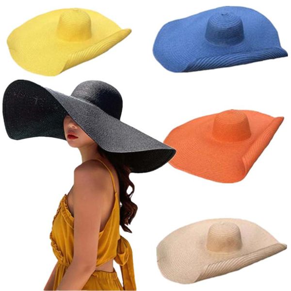 wide brim hats 25cm large oversized beach for women big sun protection anti uv summer shade foldable straw hat, Blue;gray
wide brim hats 25cm large oversized beach for women big sun protection anti uv summer shade foldable straw hat, Blue;gray